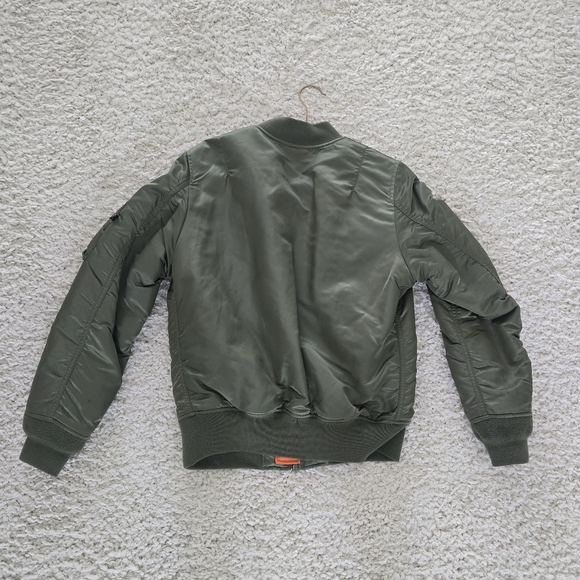 Alpha Industries, Green Bomber Jacket, Size M - Picture 2 of 9